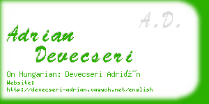 adrian devecseri business card